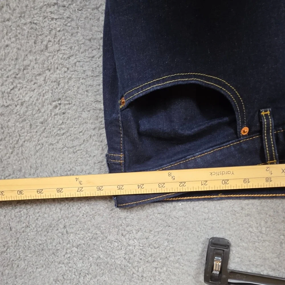 Levi's 511 Jeans Mens 50x28 Slim Dark Wash Blue Excellent Stretch Denim